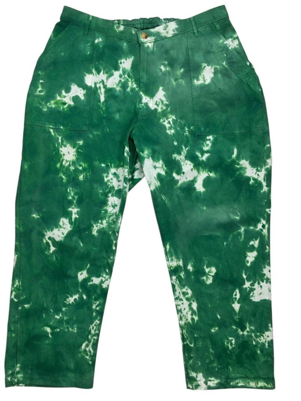 Big Bud Press Tie Dye Work Pants 2XL Plus Green Tie Dye High Rise